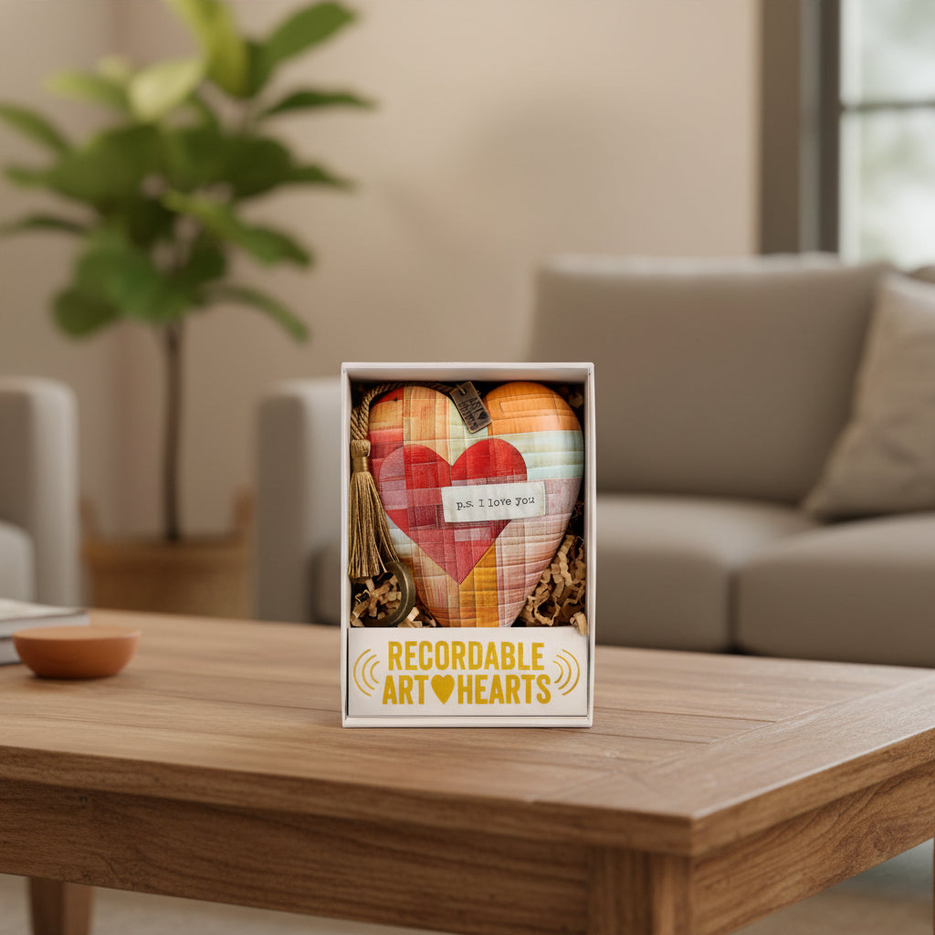 P.S I Love You Recordable Art Heart