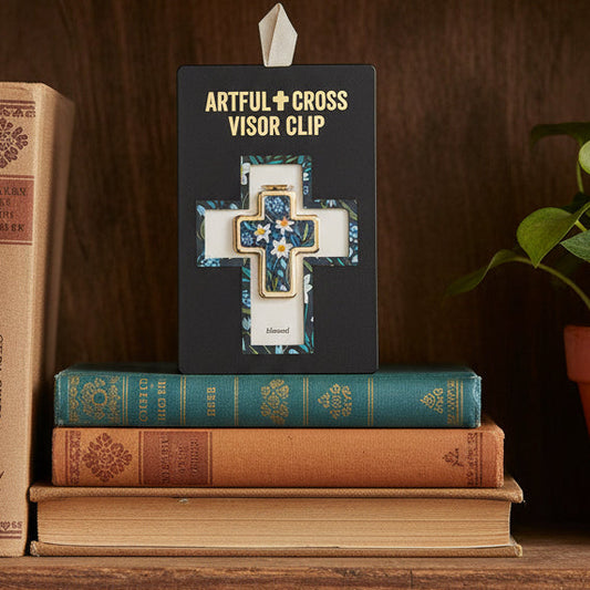 Artful Cross Blessed Visor Clip