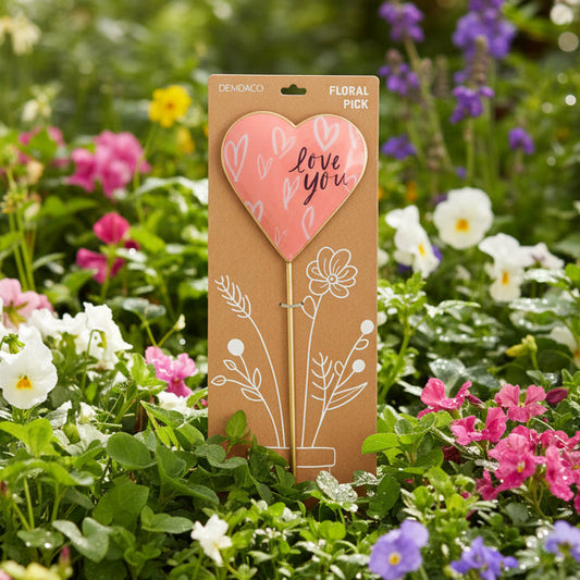 "Love You" Floral Plant Pick