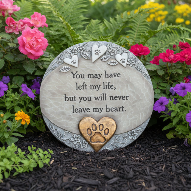 "Pet Heart" Serene Garden Stone