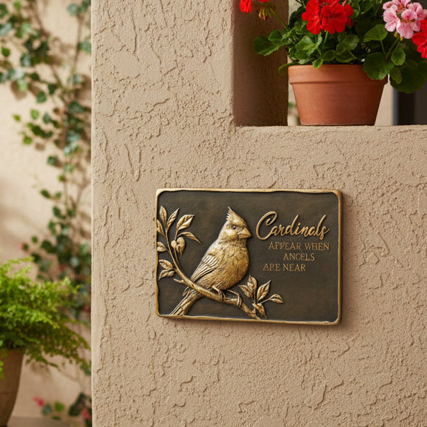 "Cardinals Appear" Memorial Stone