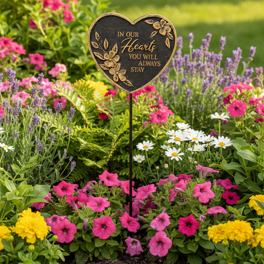 "In Our Hearts" Plant Pick