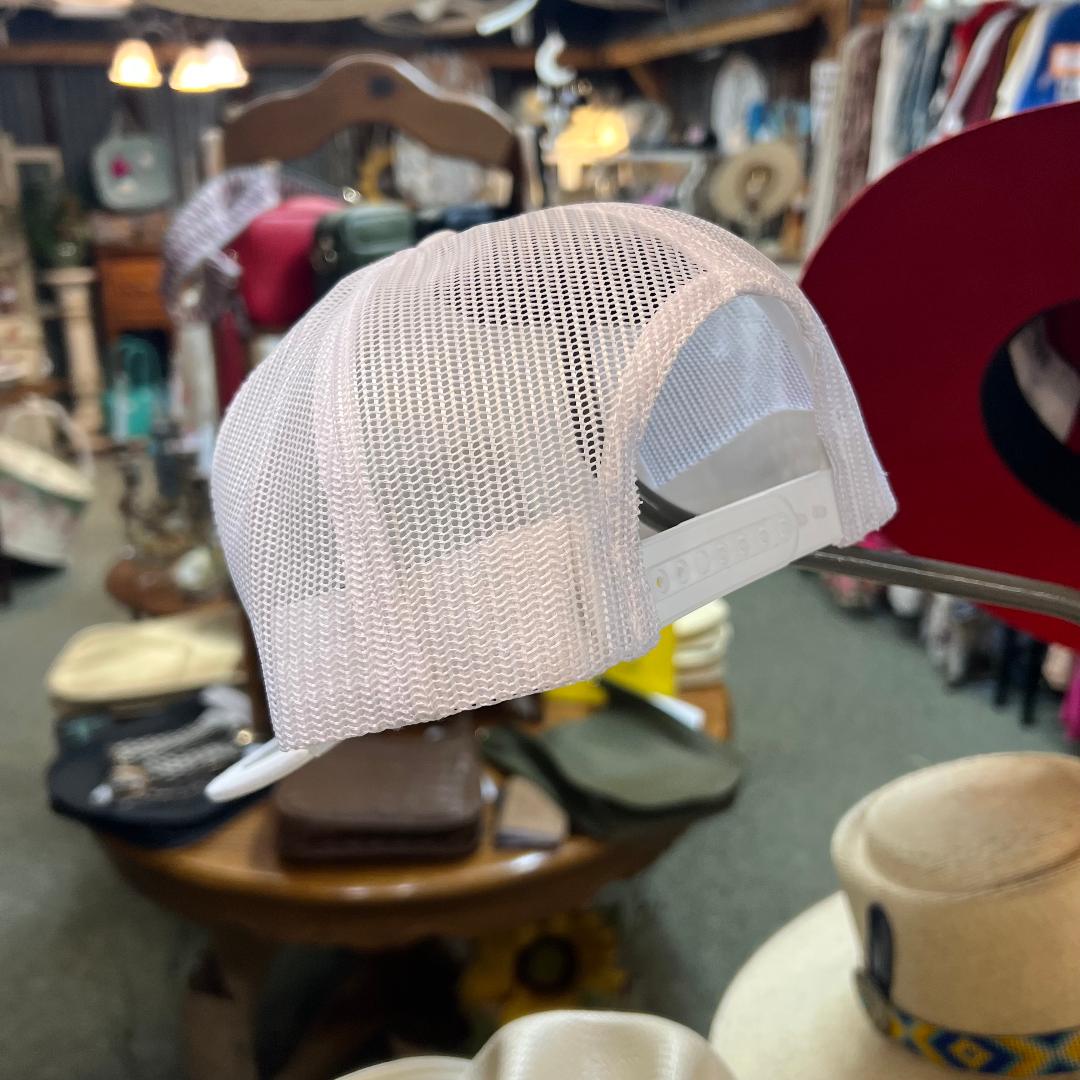 Neon Buffalo White on White Cap