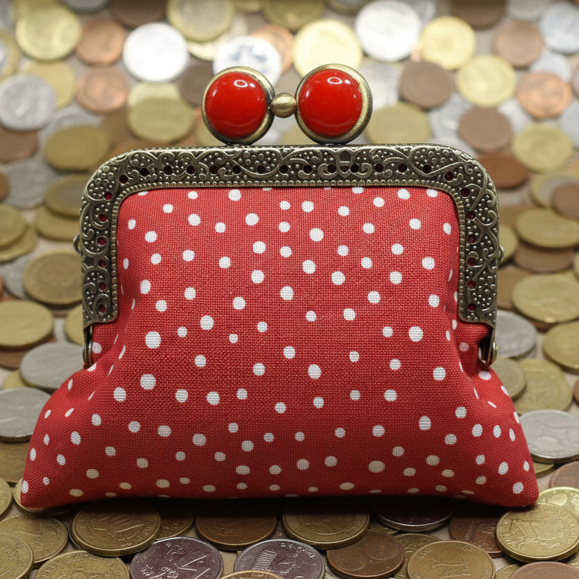 Mini Clutch Coin Purse - Party Polka Dot