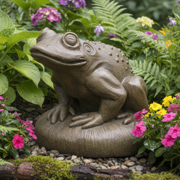 Small Frog Garden Statue