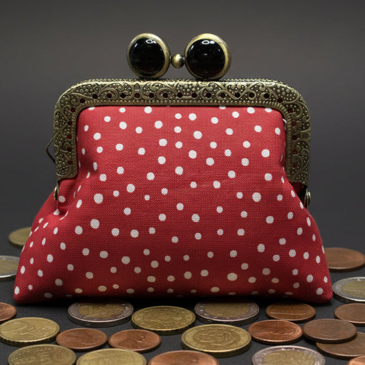 Mini Clutch Coin Purse - Party Polka Dot
