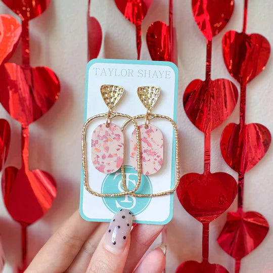 Buttercup Oval Hoop Earrings