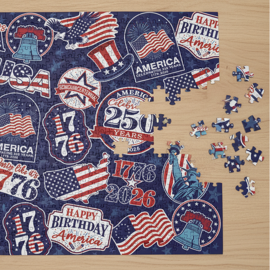 "250 Years Sticker look" 1000 piece Puzzle