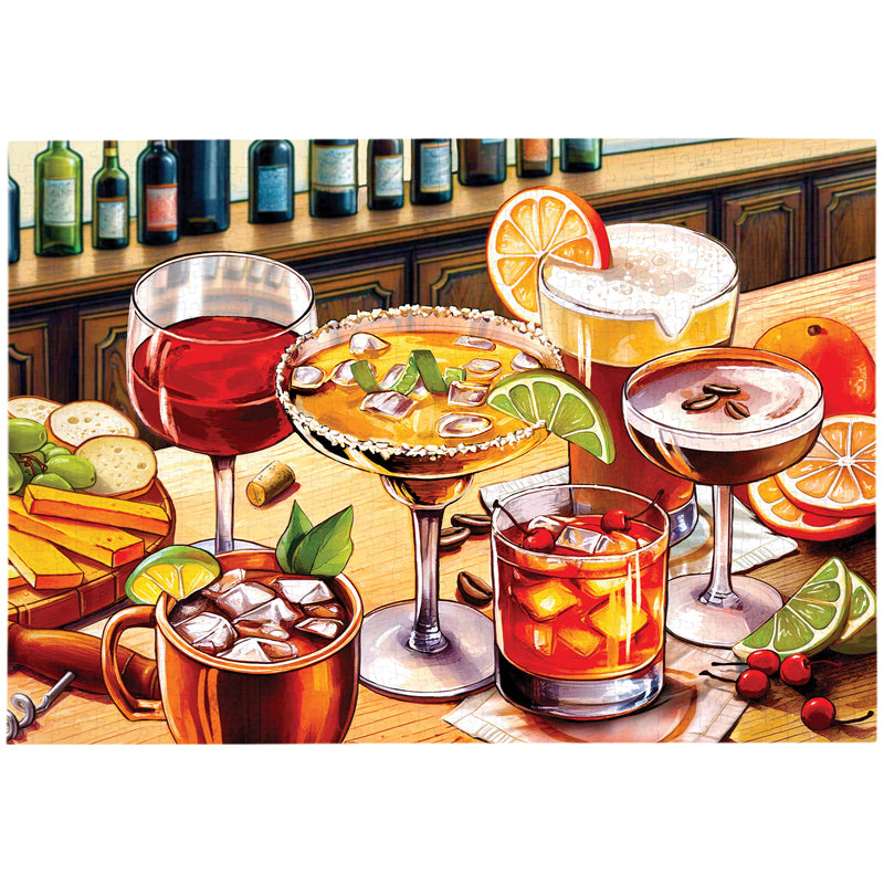 "Drink & Charcuterie" 1000 piece Puzzle