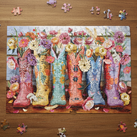 "Cowgirl Florals" 1000 piece Puzzle