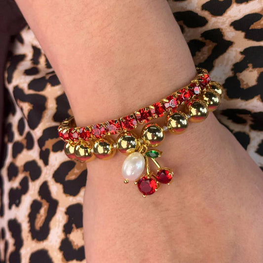 Golden Cherry Bracelet
