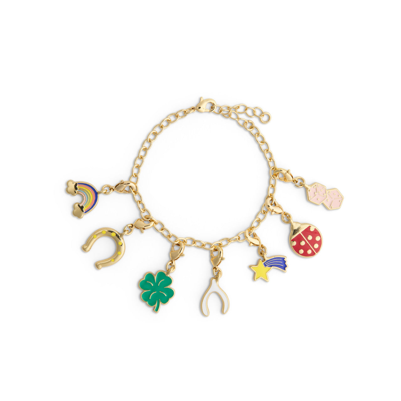 Good Luck Gold Charm Bracelet