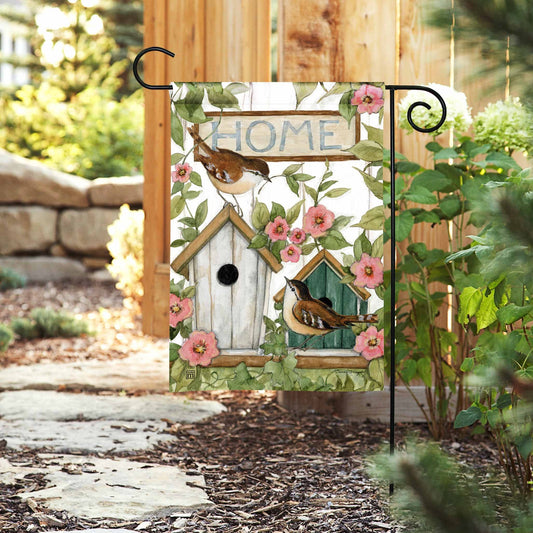 Bird Houses Garden Flag