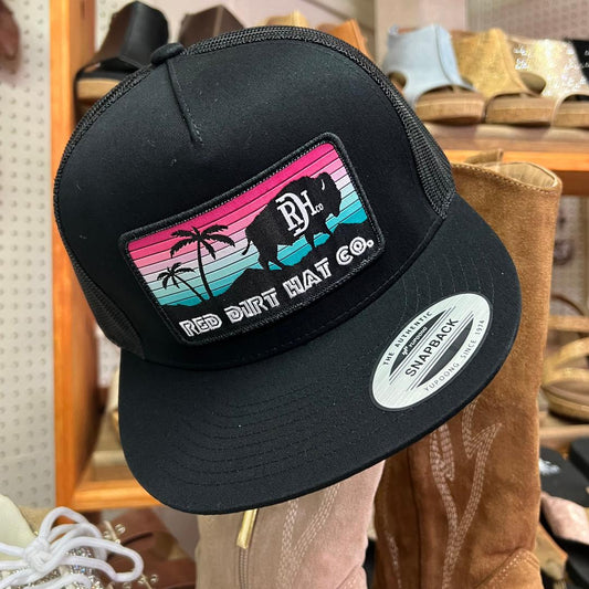 Miami Vice Black on Black 5 Panel Cap