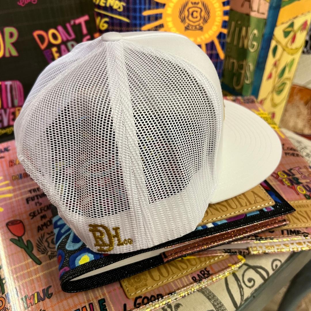 Niner White on White 5 Panel Cap