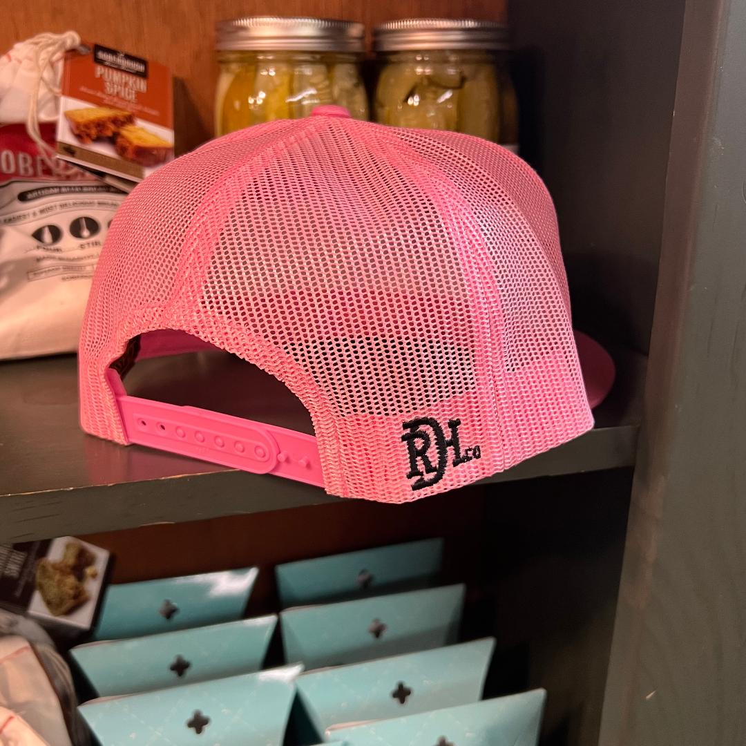 Direct Stitch Pink on Pink 5 Panel Cap