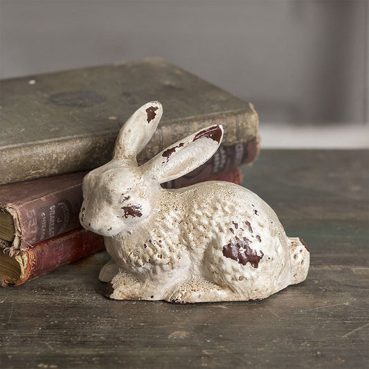 Cast Iron Bunny Statue