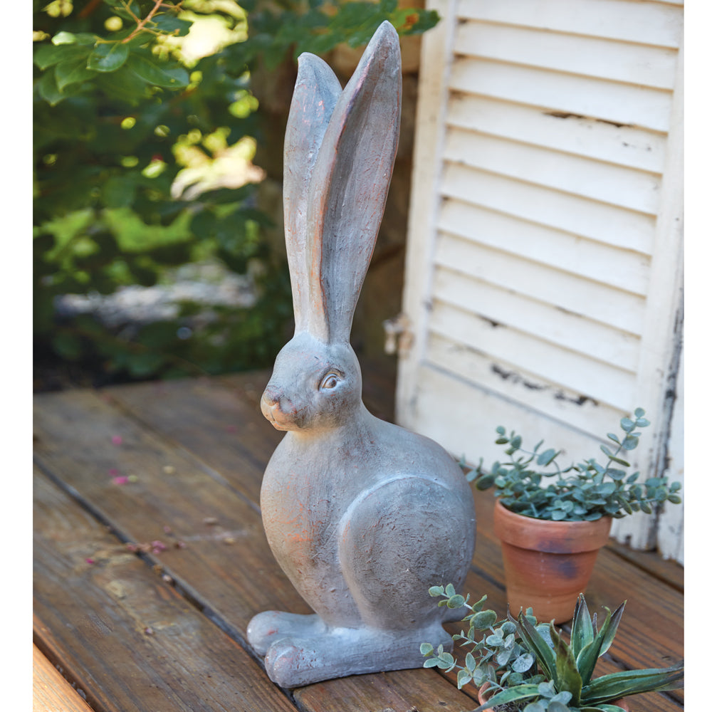 Long Eared Hare Garden Statue