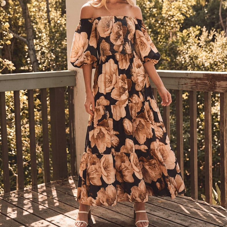 Printed Maxi Dress
