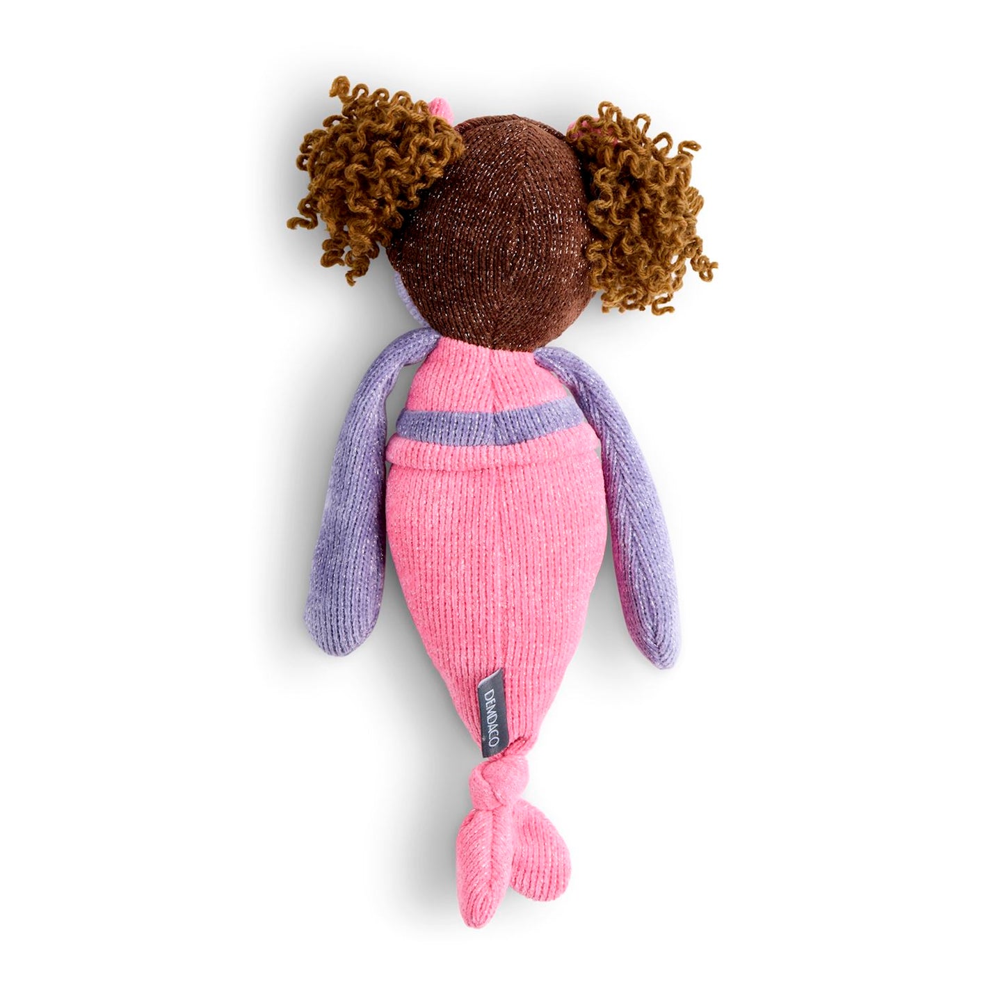 Purple Crochet Mermaid Plush - 12in