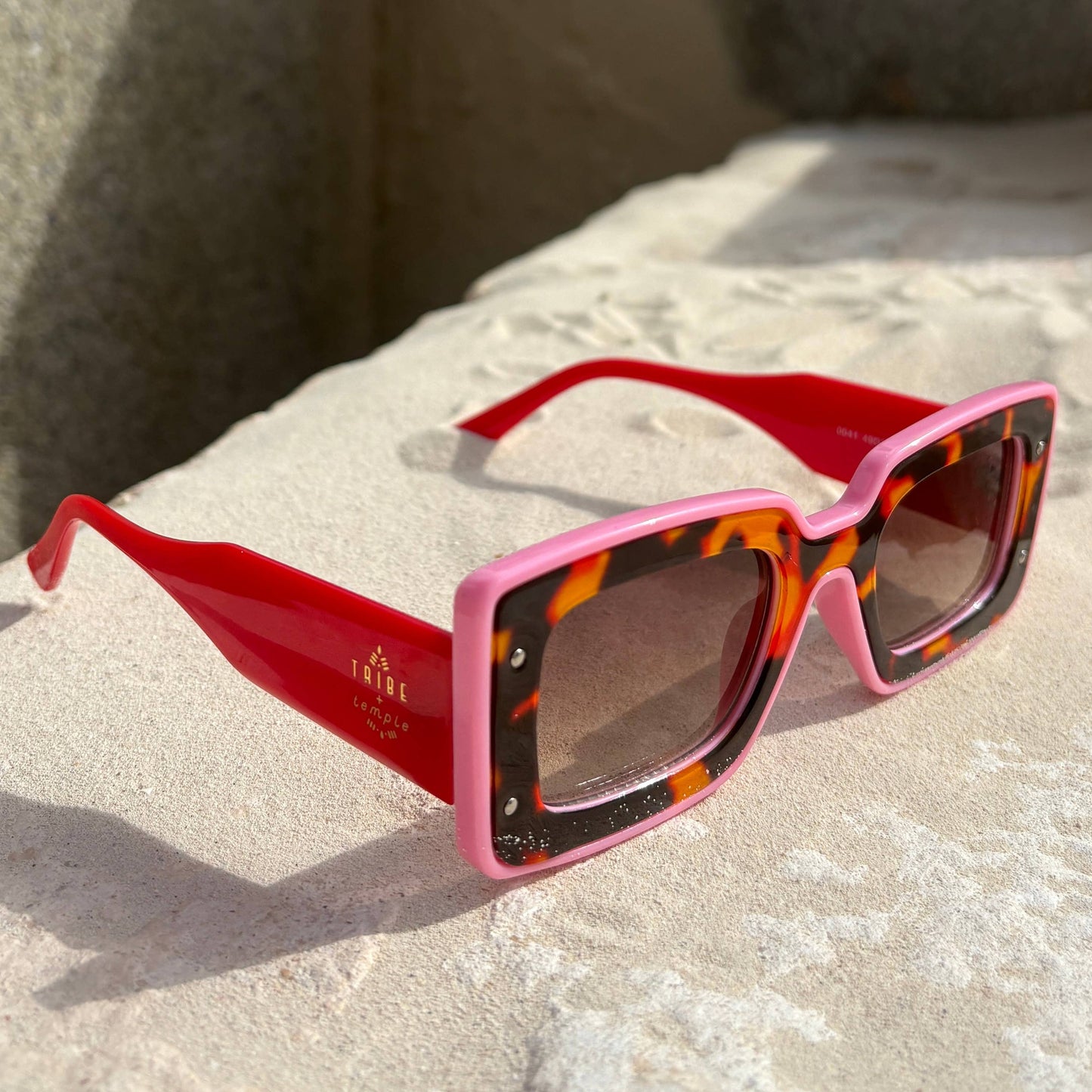 Deco Sunglasses Pink + Red