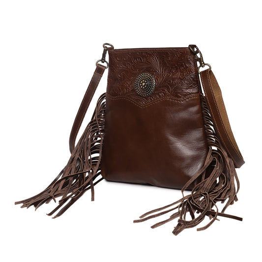 Cowgirl Brown Fringe Sling