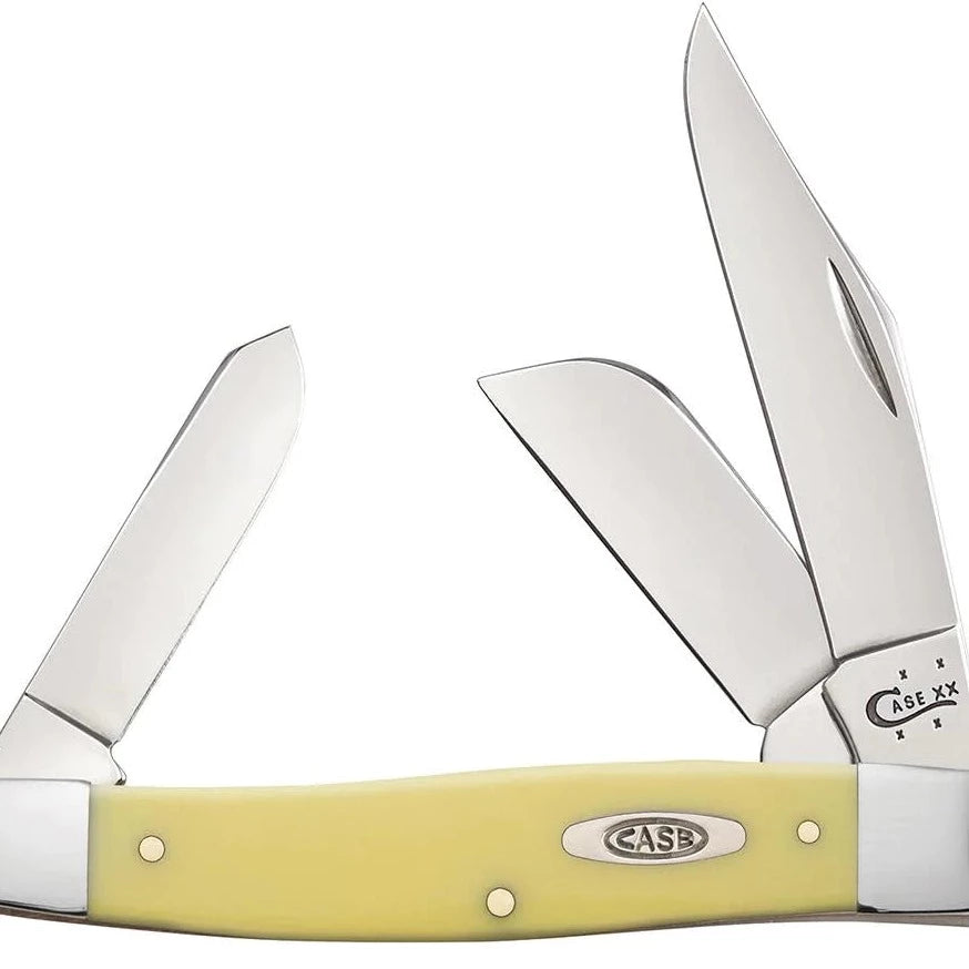 Yellow Synthetic CS Large Stockman Pocket Knife