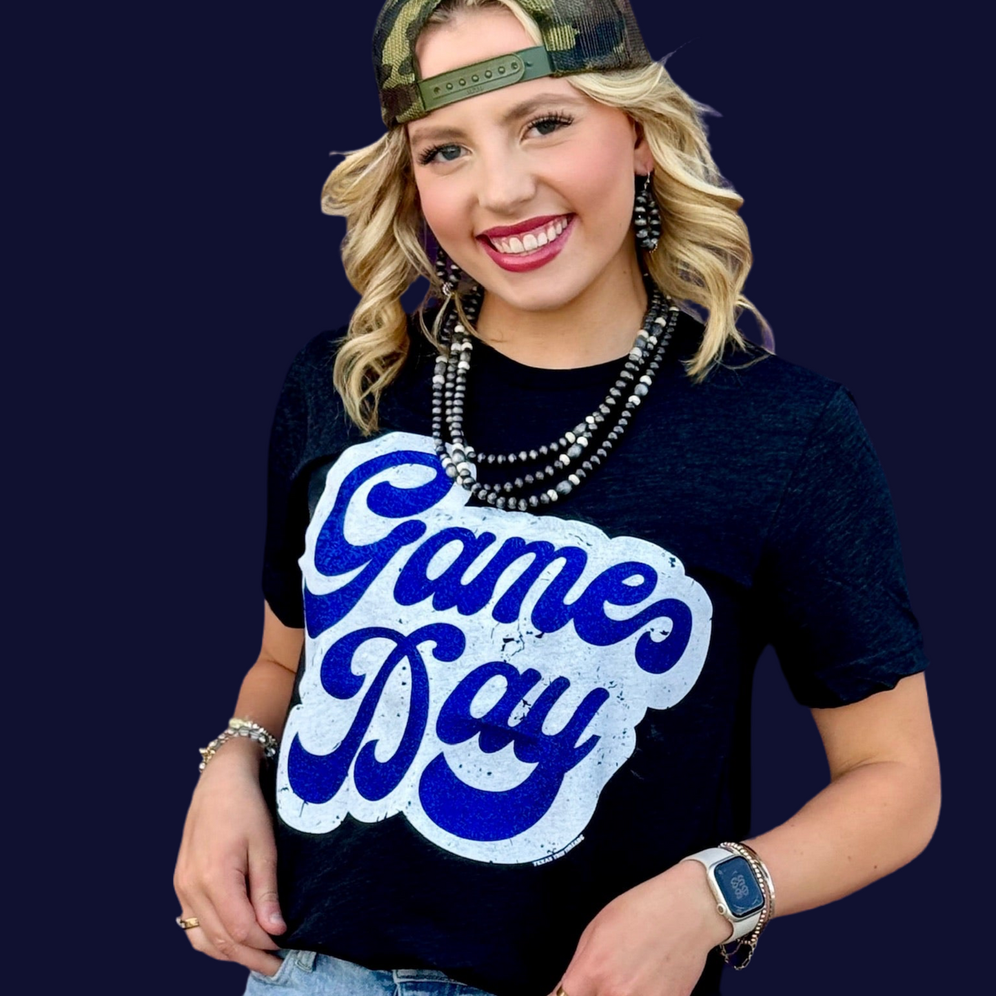 Sync Logic - Football Player with Game Day Glitter Tee