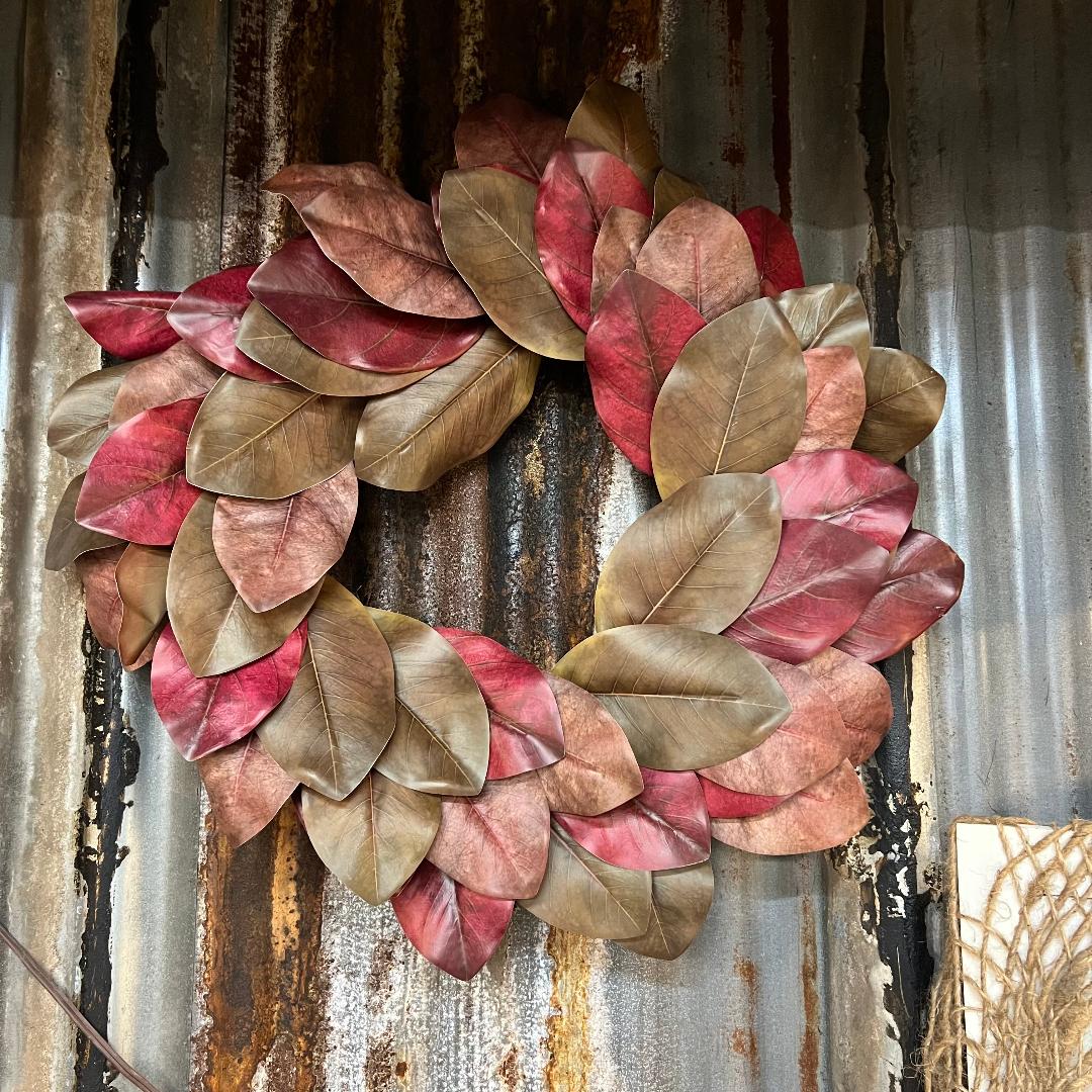 Magnolia Leaf Wreath 26"