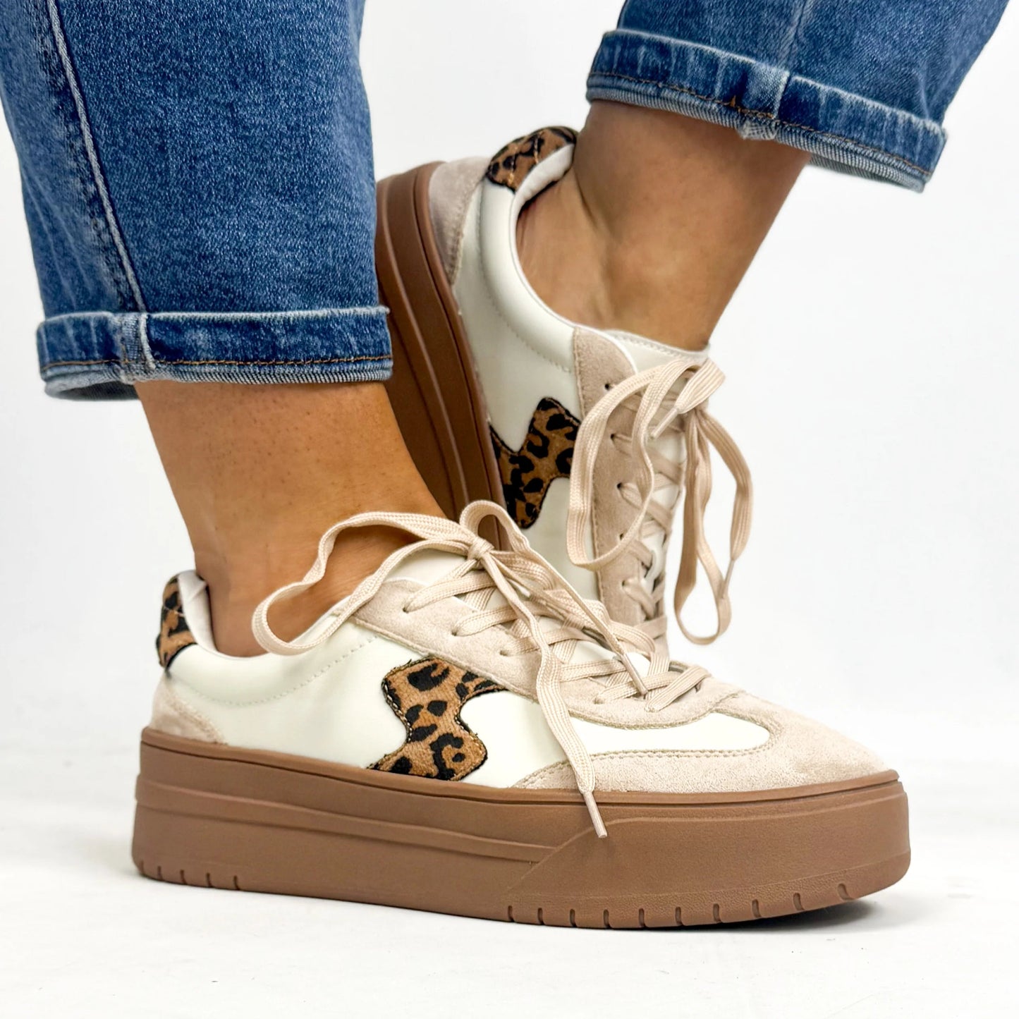 Corky's Ivory Pop Off Sneakers
