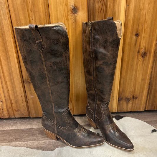 HATS OFF Espresso Crinkle Boot