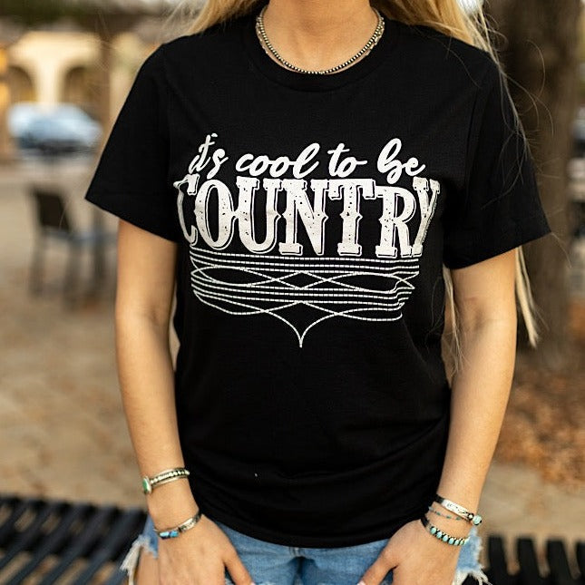 It's Cool to be Country in White Ink