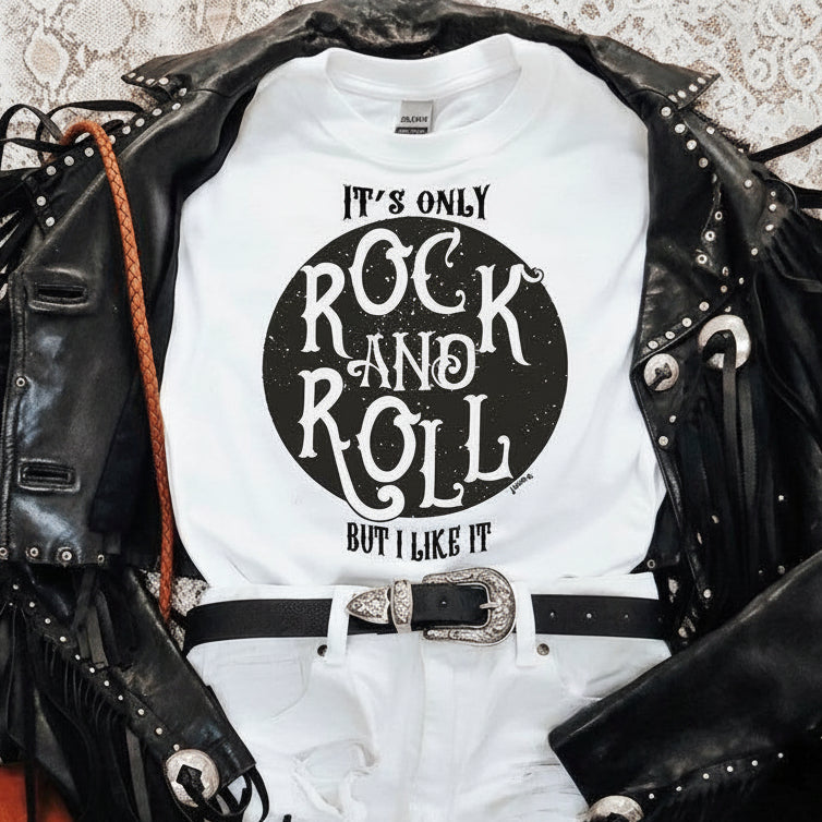 It's Only Rock and Roll Bling Tee