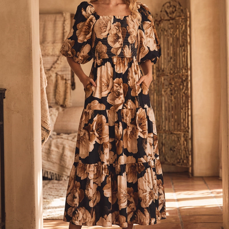 Printed Maxi Dress