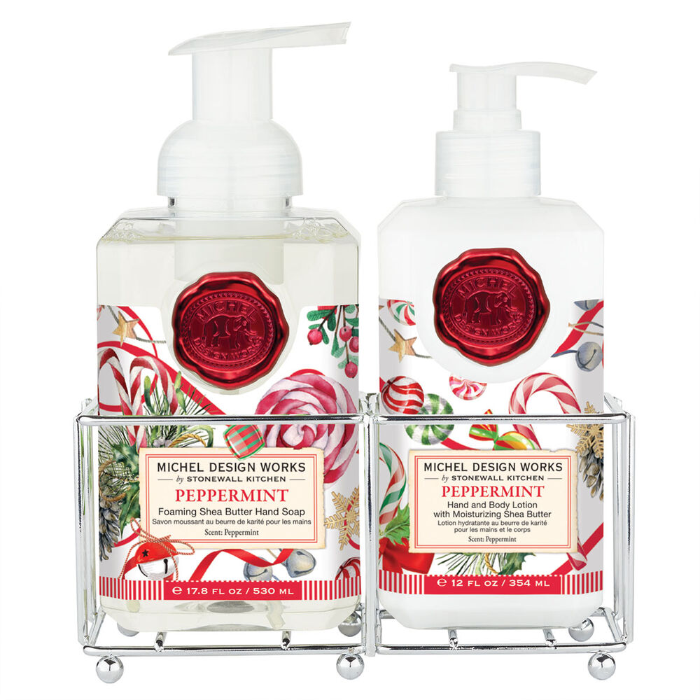 Peppermint Hand Care Caddy Foaming Hand Soap