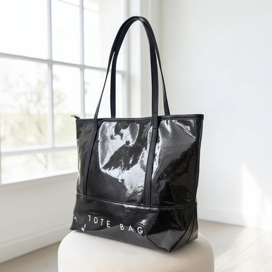 Black Shoulder Strap TOTE BAG