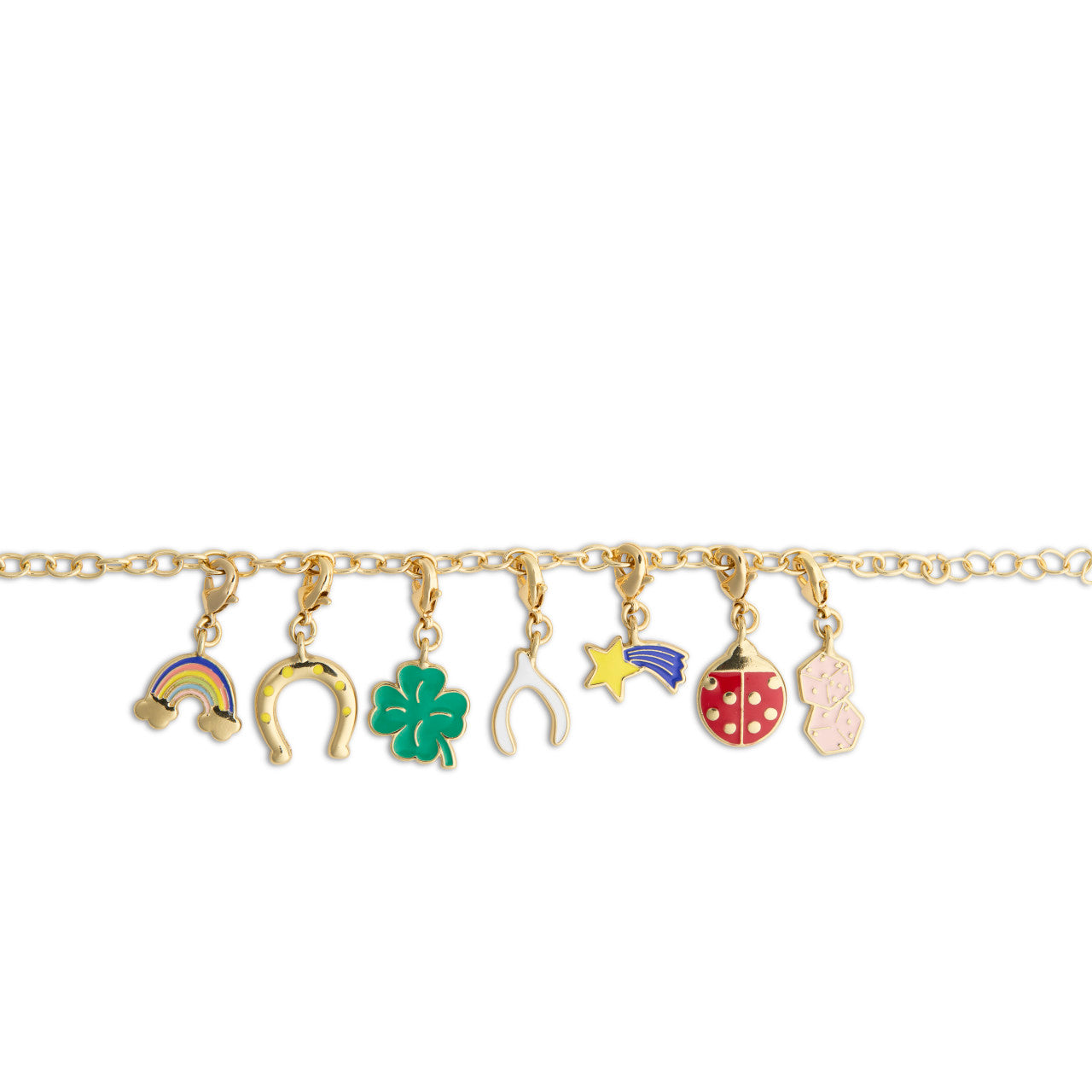 Good Luck Gold Charm Bracelet