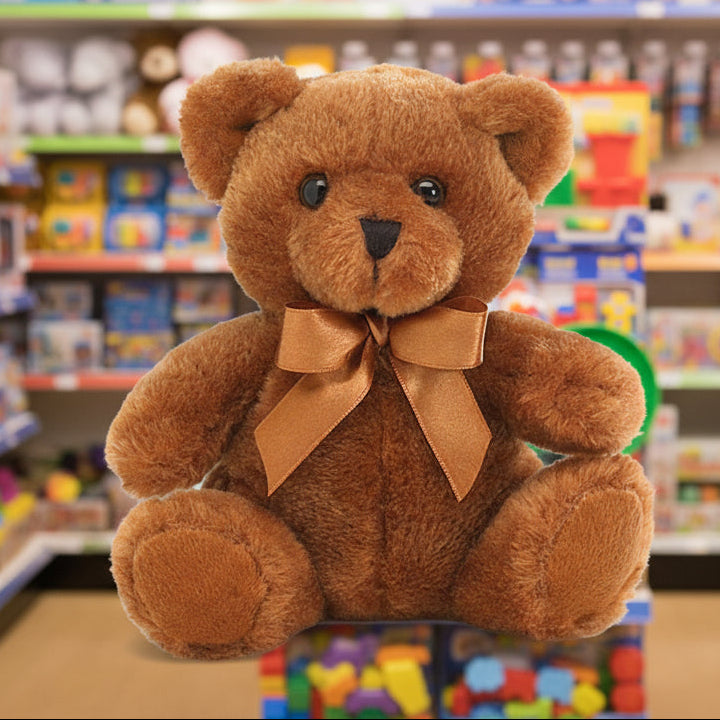 6 1/2" SITTING BROWN BEAR PLUSH
