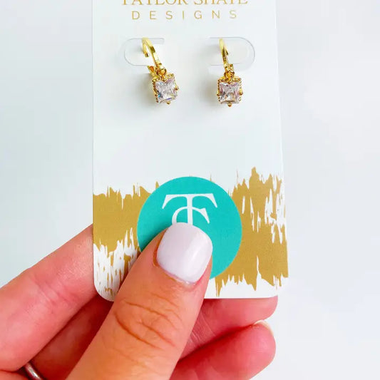 Libby Diamond Huggie Earrings