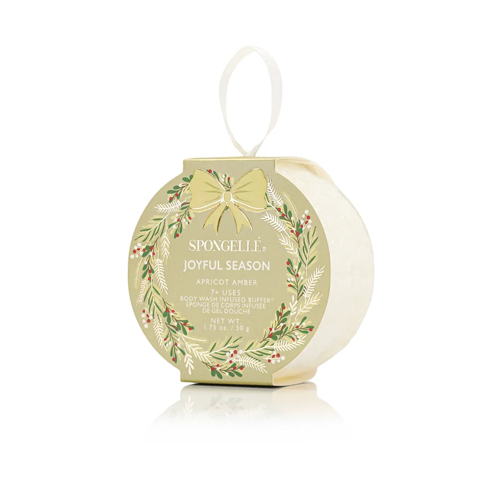 Joyful Season Holiday Wreath Apricot Amber