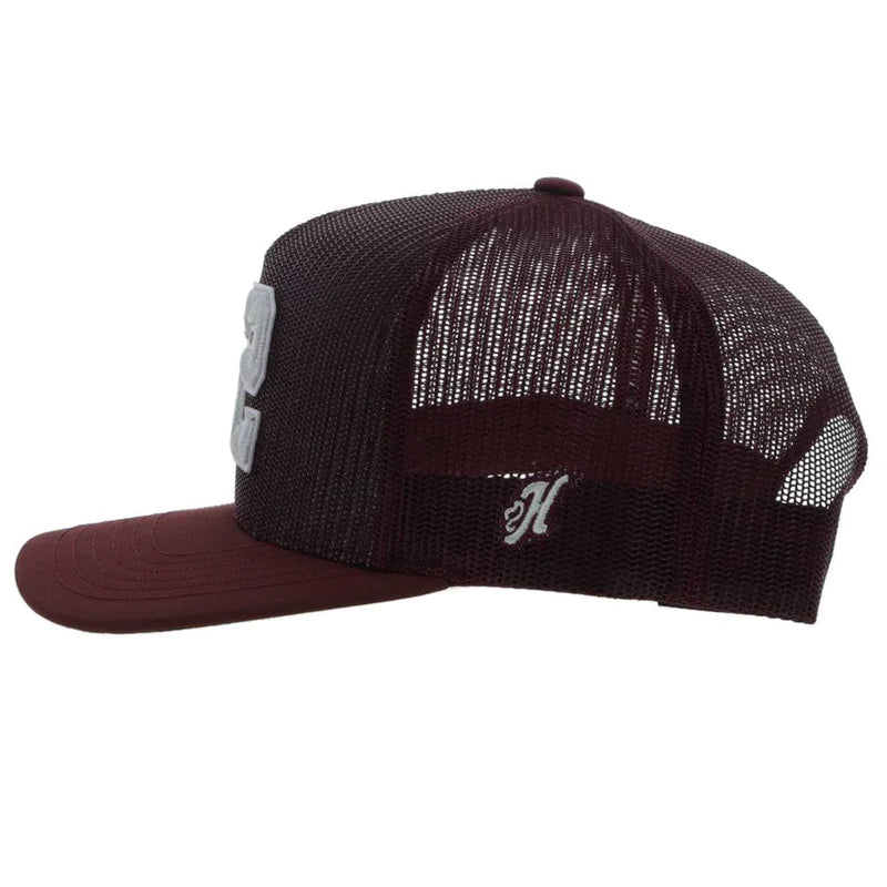 TEXAS A & M Hat Maroon with Grey & White 12 Logo