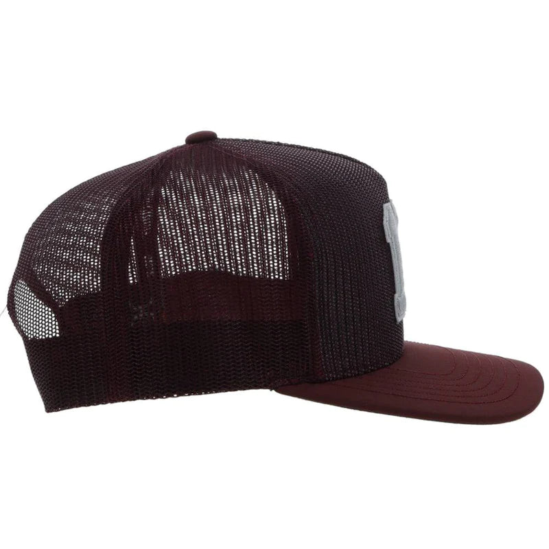 TEXAS A & M Hat Maroon with Grey & White 12 Logo