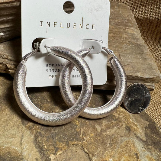 Bold Silver Hoop Earrings