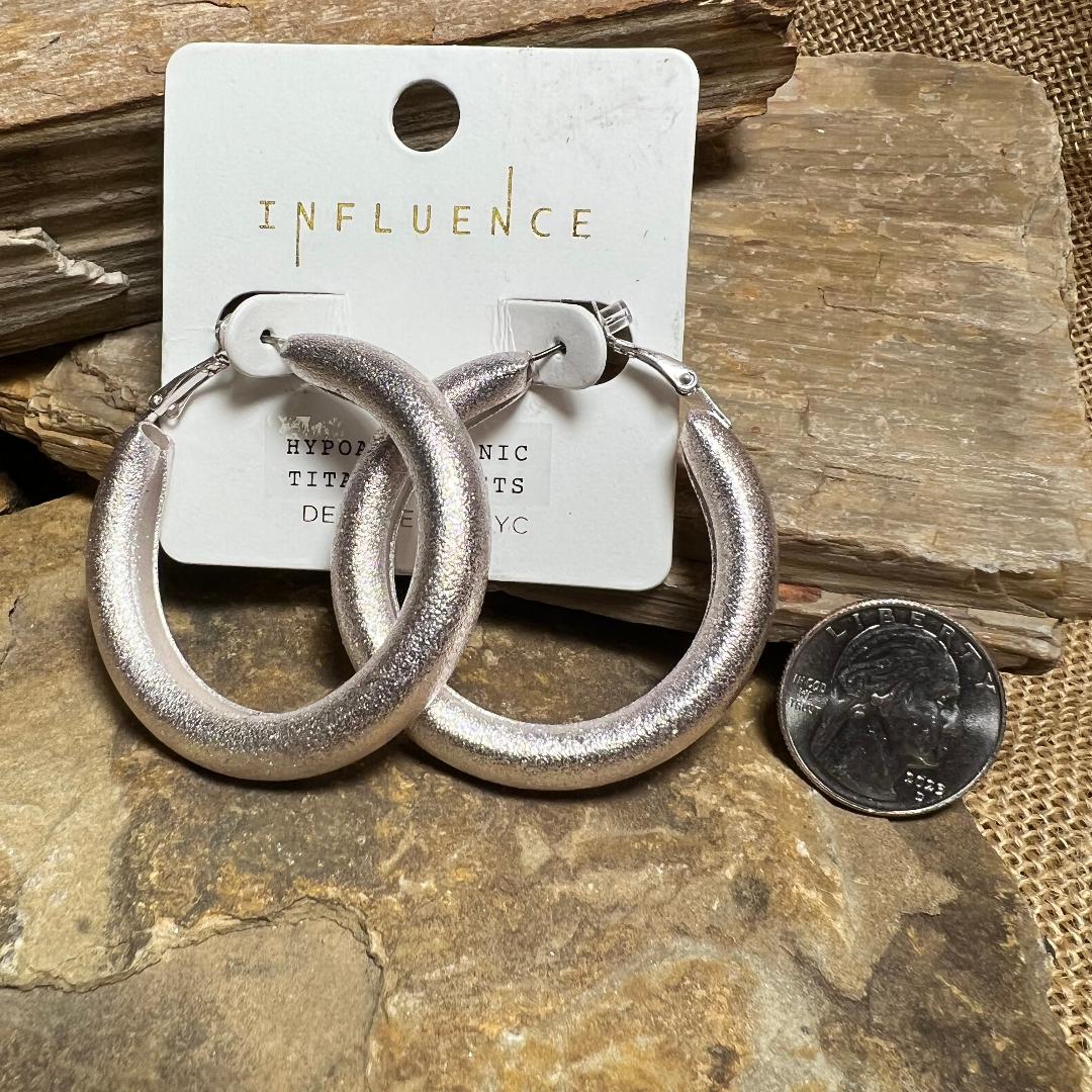 Bold Silver Hoop Earrings