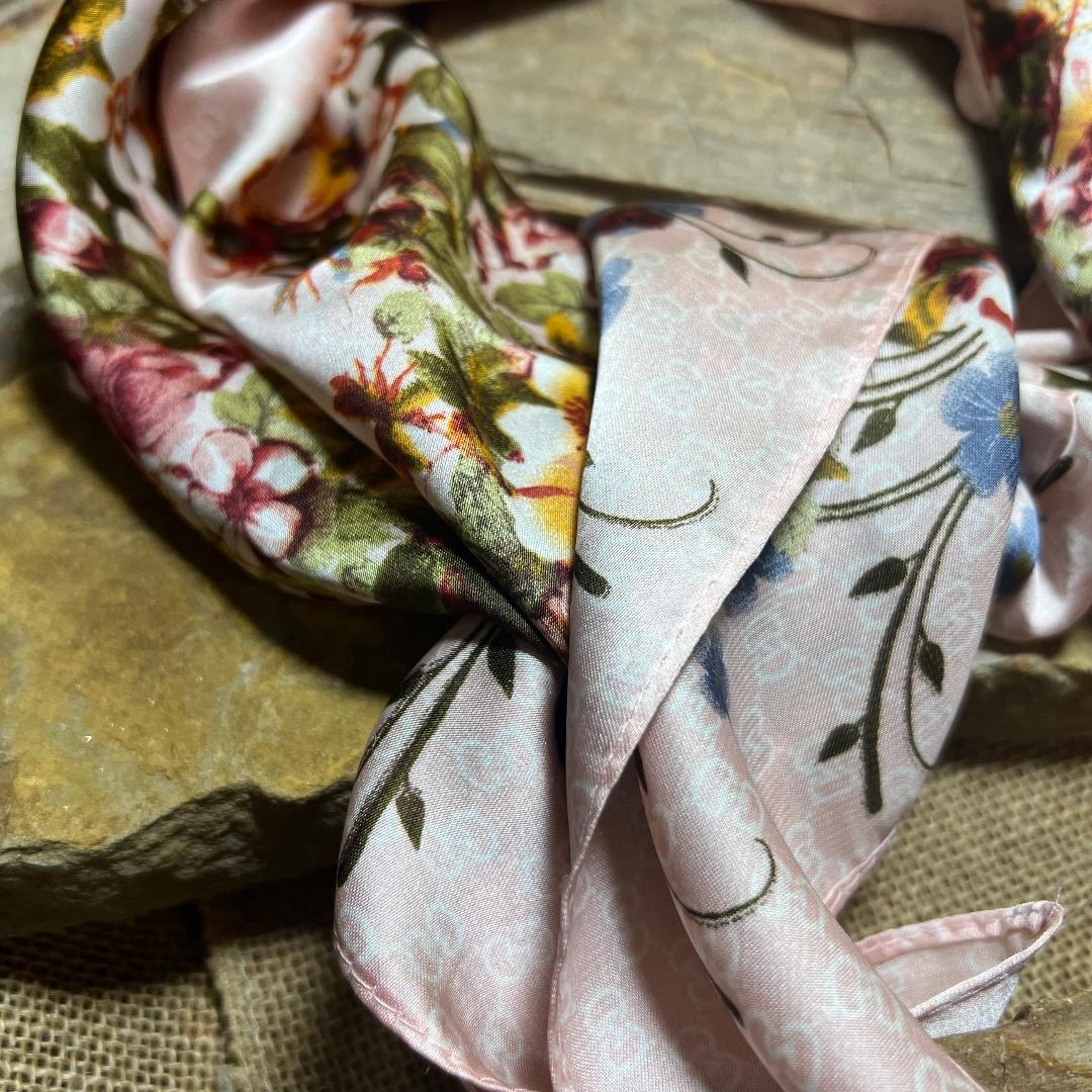 Pink Multi Floral Wild Rag
