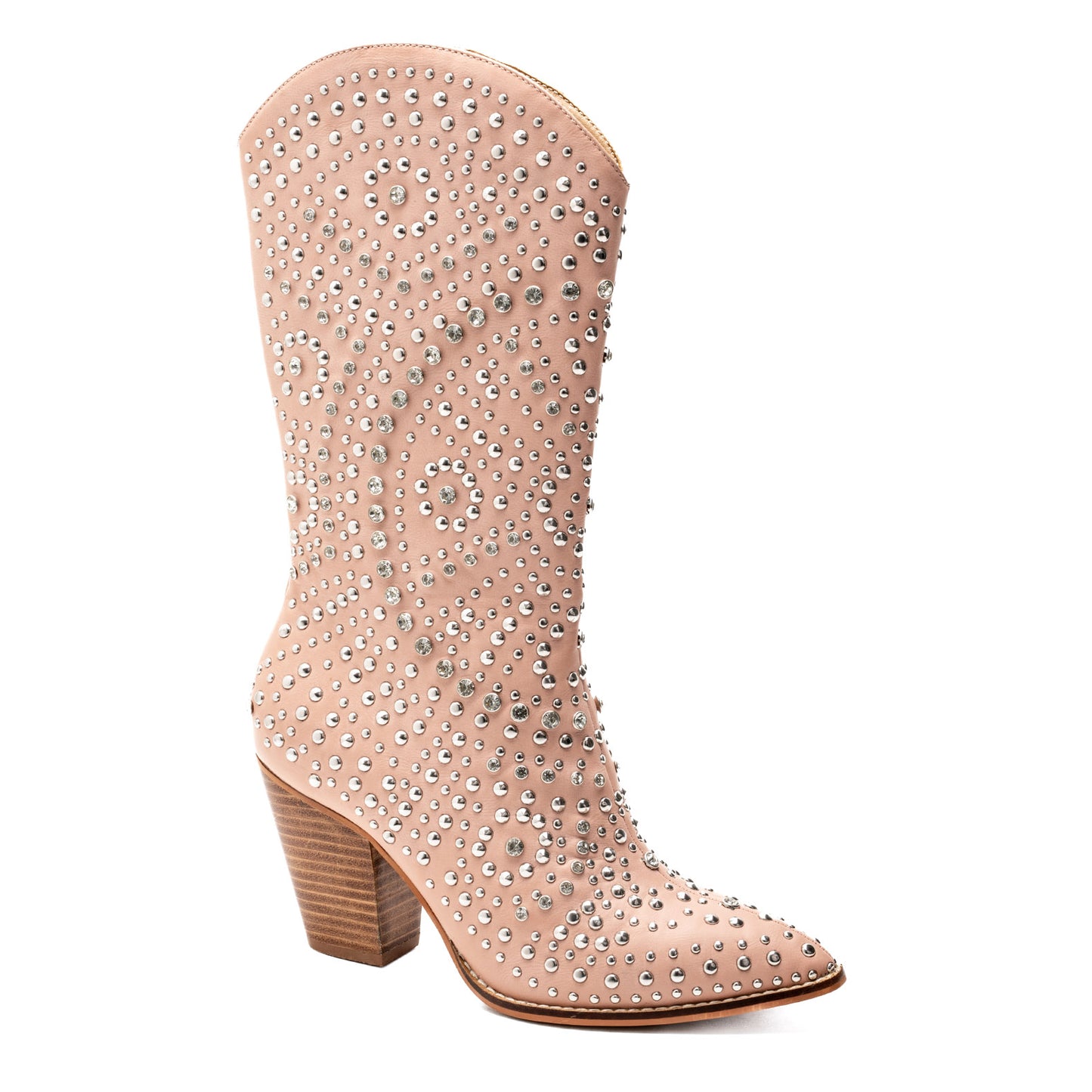 Boot Scootin BEDAZZELED Blush Calf Boot