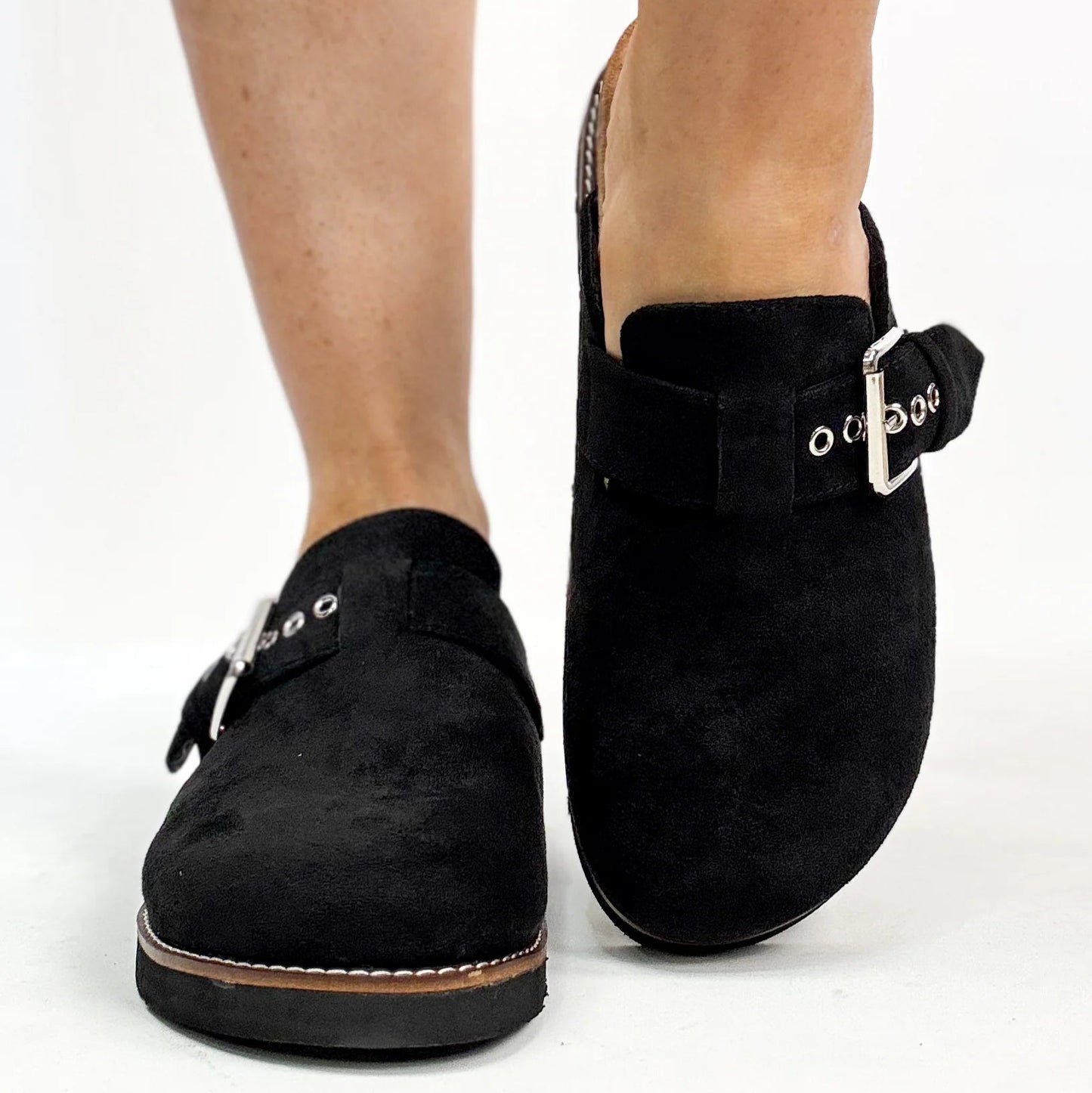 Corkys Day Dream Black Faux Suede