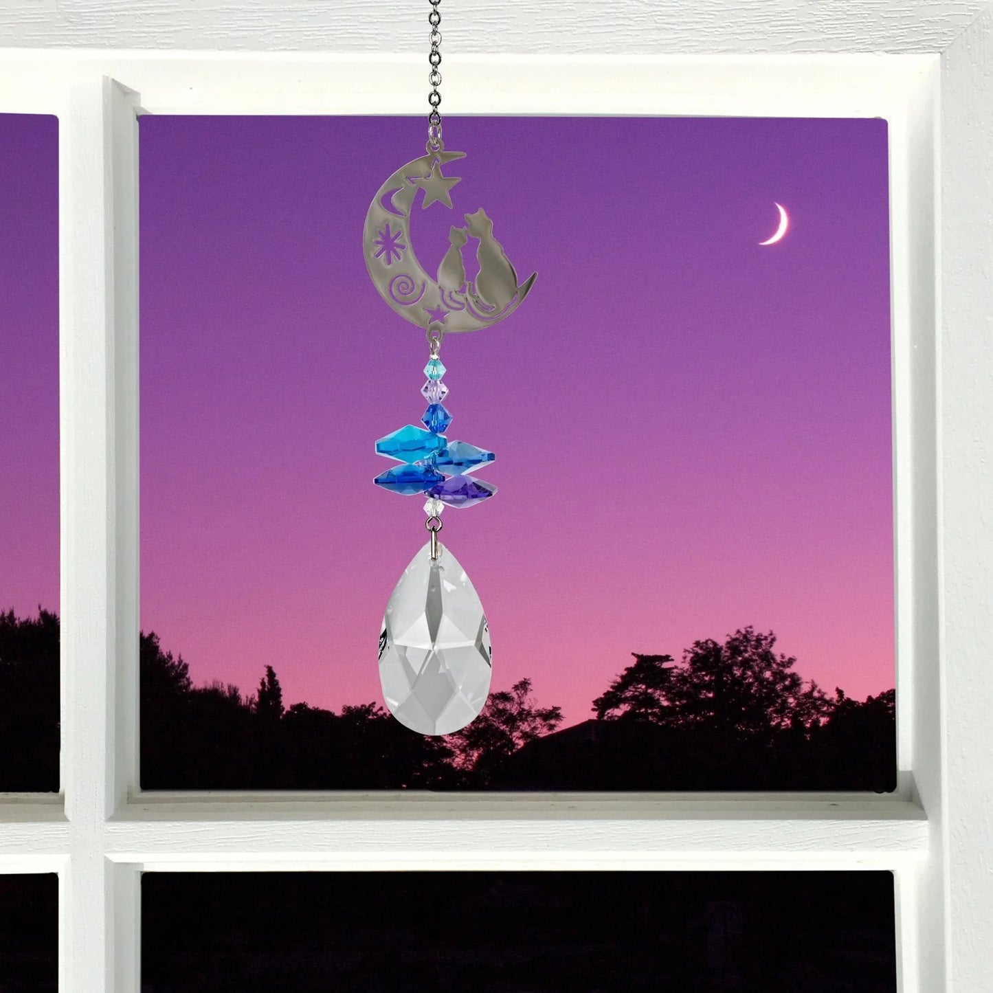 Crystal Fantasy Suncatcher - Cats