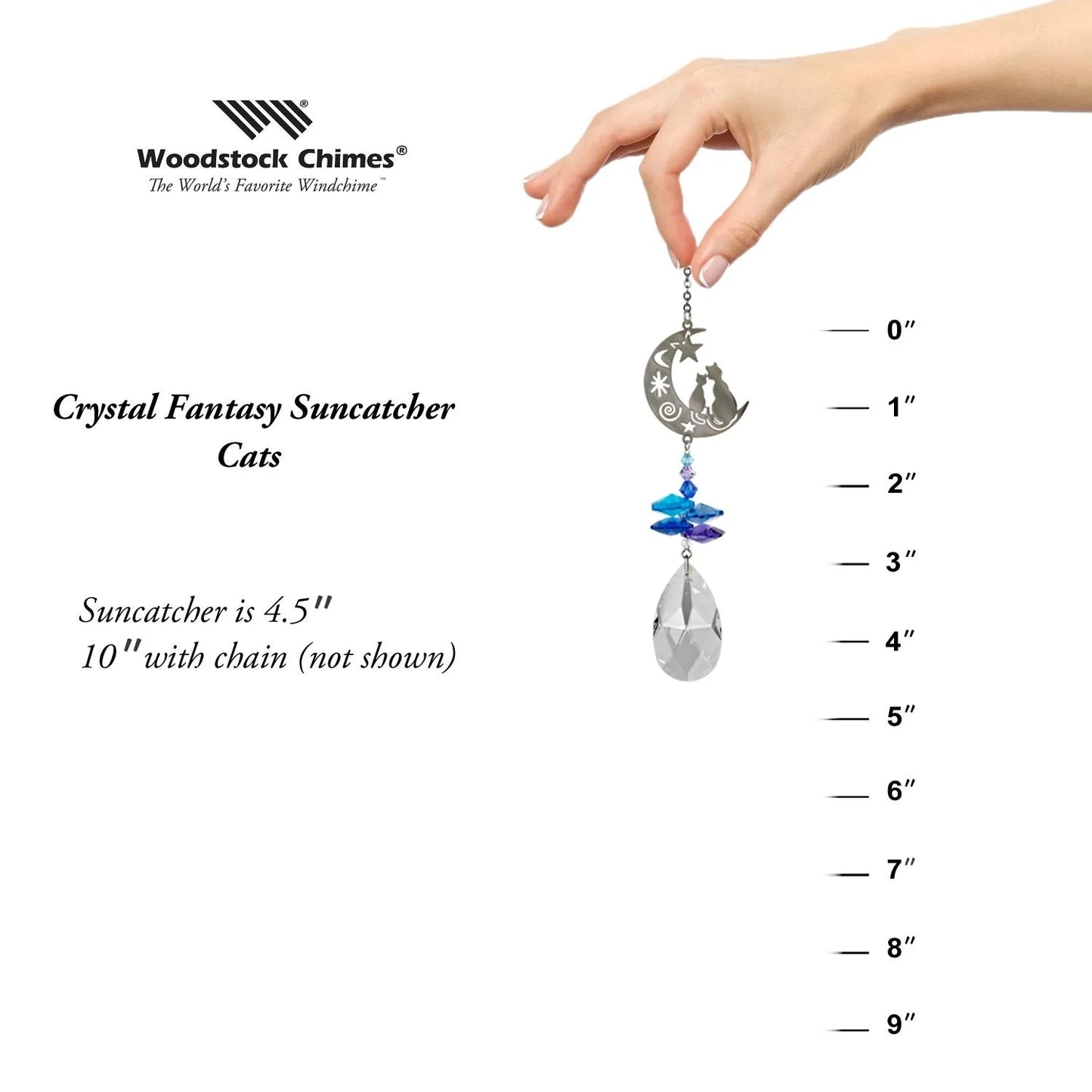 Crystal Fantasy Suncatcher - Cats