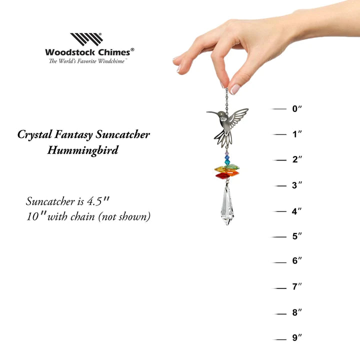 Crystal Fantasy Suncatcher - Hummingbird